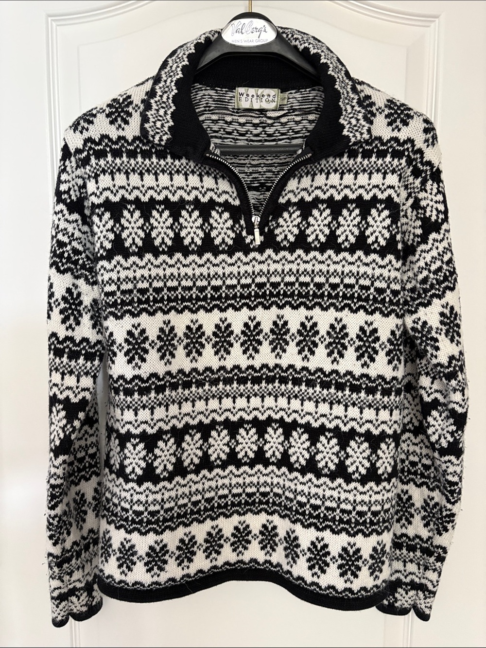Black & White weekend edition Half-Zip Sweater